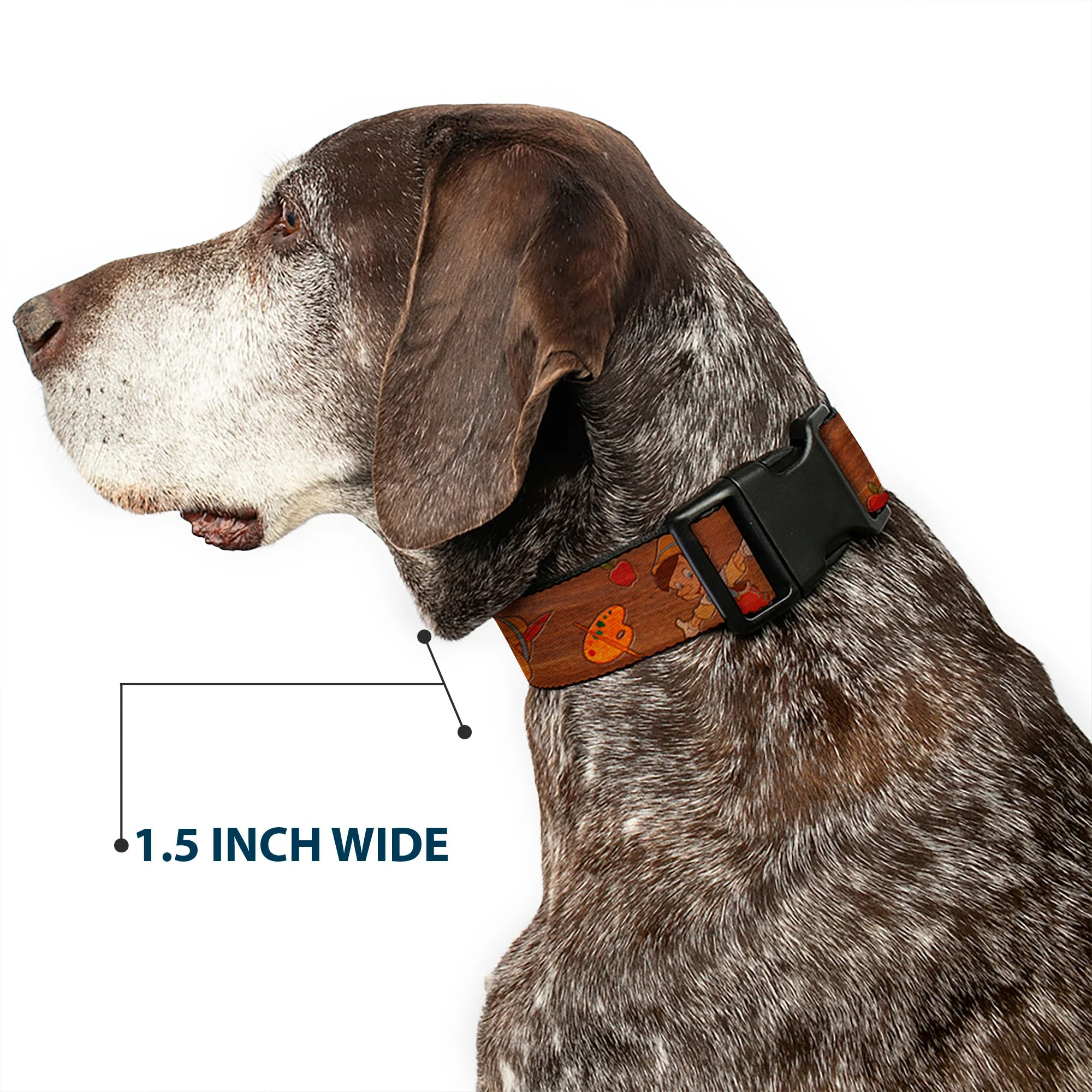 Plastic Clip Collar - Pinocchio Poses Black/White/Multi Color - Image 7