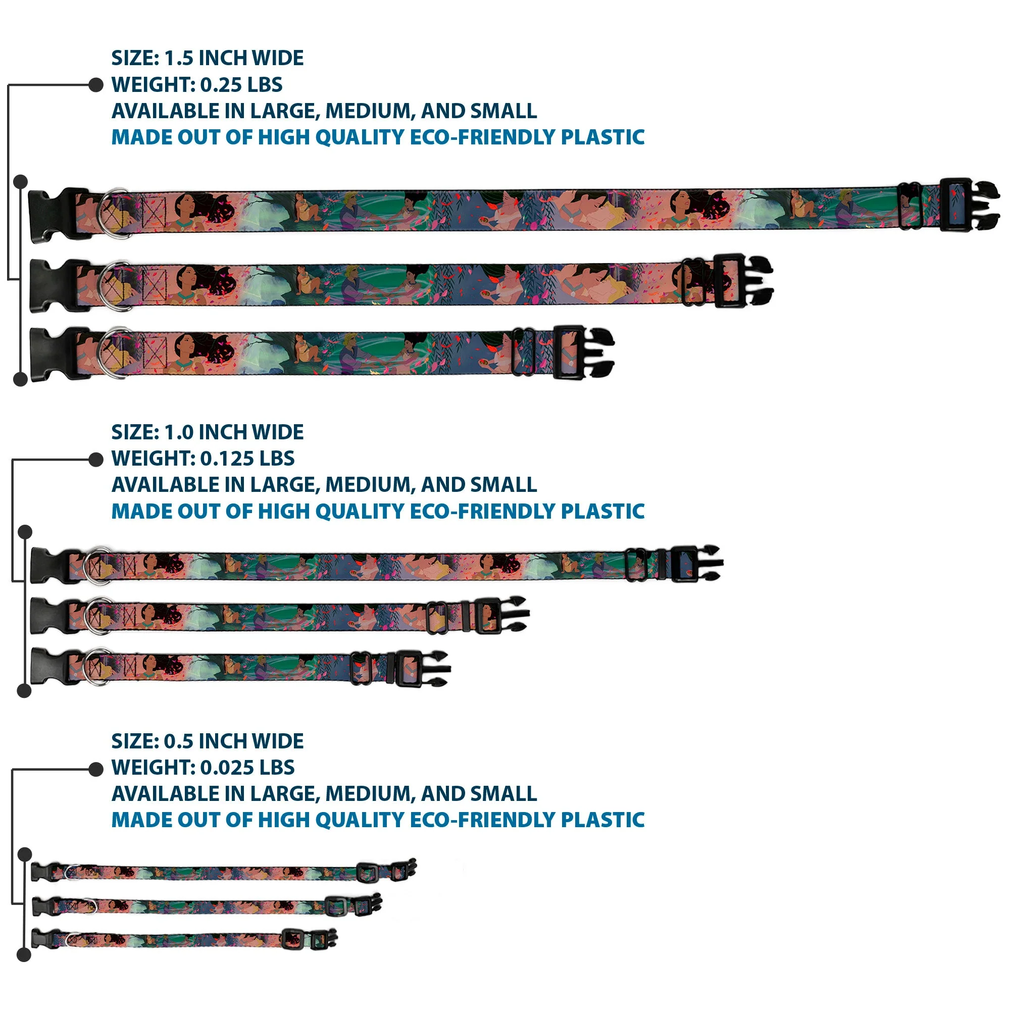 Plastic Clip Collar - Pocahontas & John Smith Scenes - Image 3