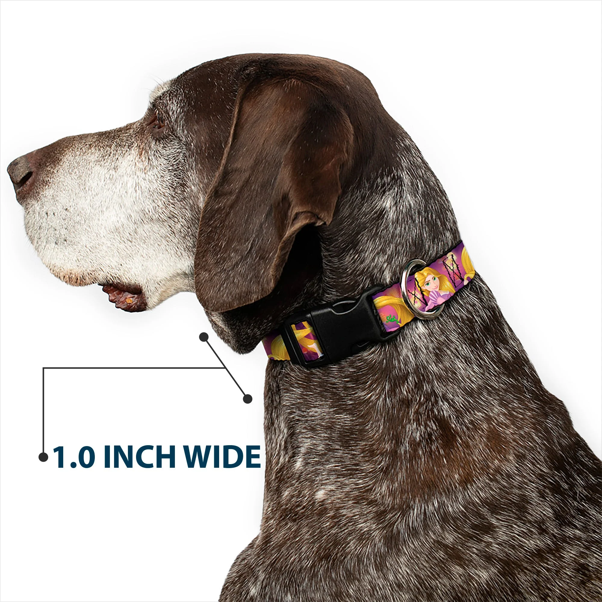 Plastic Clip Collar - Rapunzel 4-Tangled Poses/Pascal/Lights Light Purples - Image 6