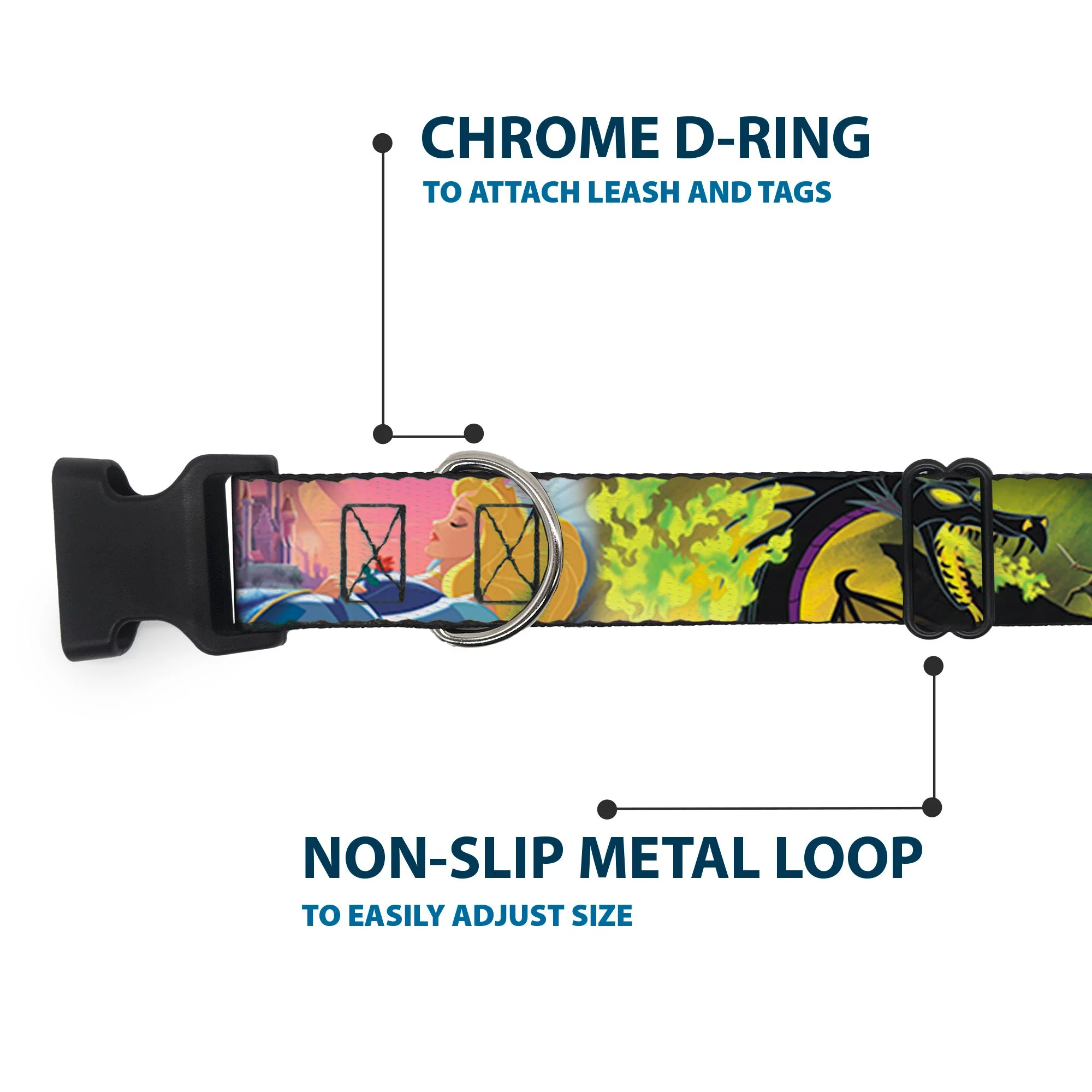 Plastic Clip Collar - Sleeping Beauty & Maleficent/Maleficent Dragon Scenes - Image 5