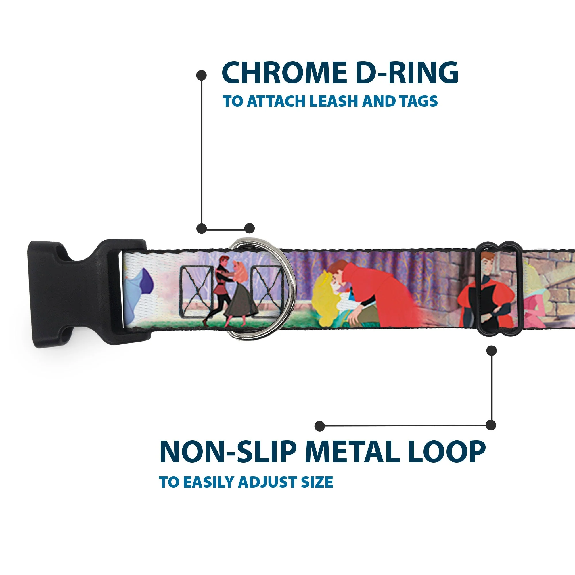 Plastic Clip Collar - Sleeping Beauty & Prince Scenes - Image 5