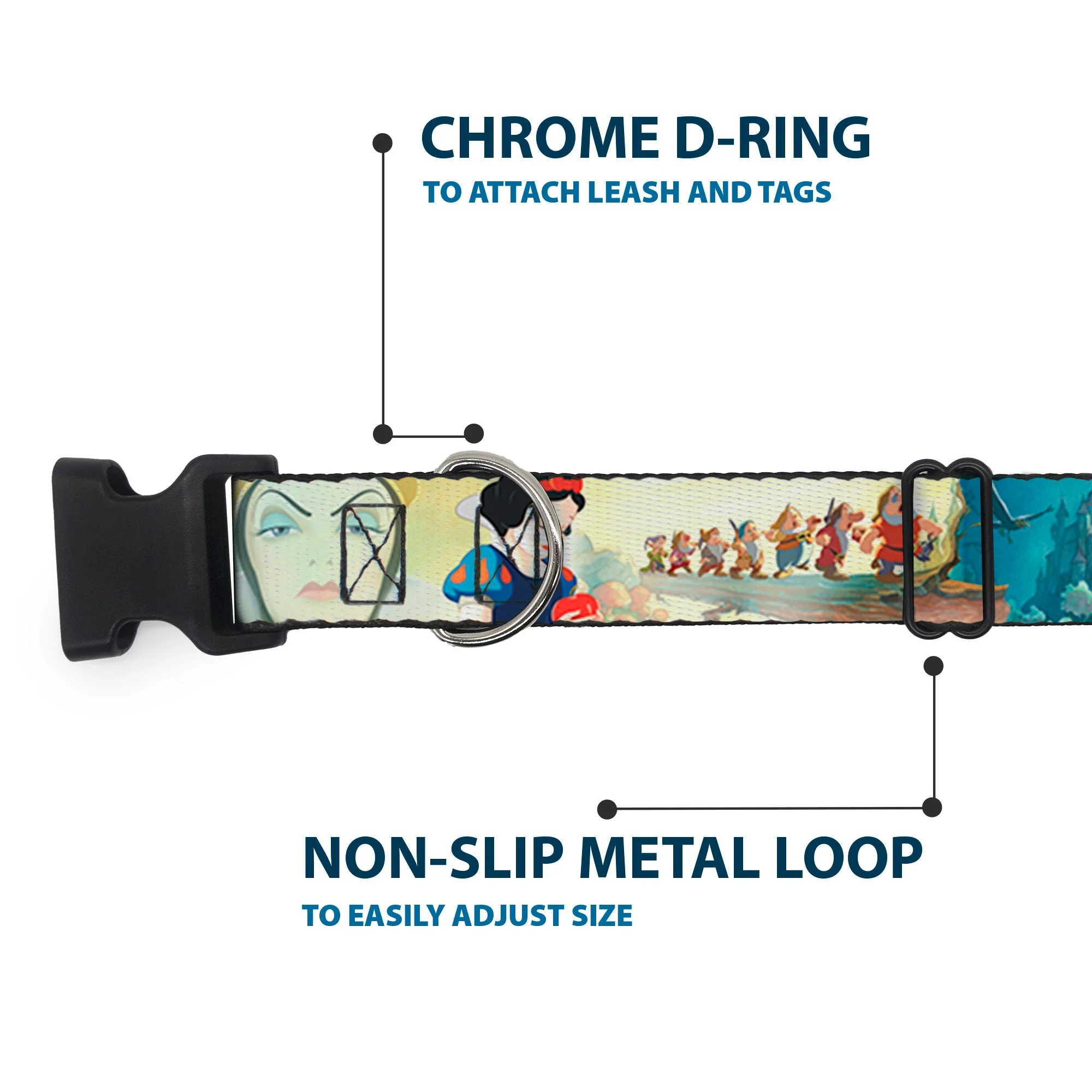 Plastic Clip Collar - Snow White/Dwarves/Old Witch/Evil Queen Scenes - Image 5