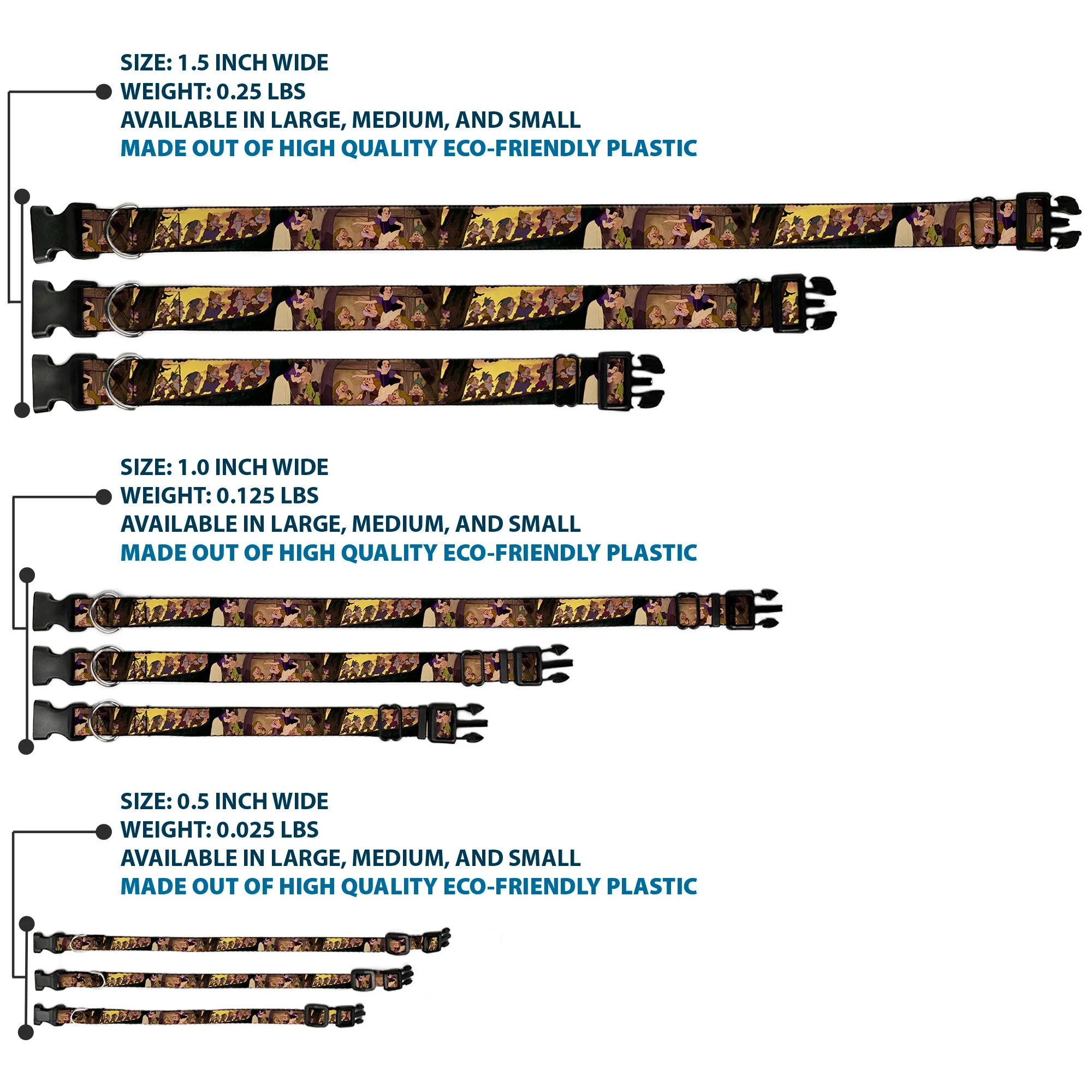 Plastic Clip Collar - Snow White & the Seven Dwarfs Scenes - Image 3