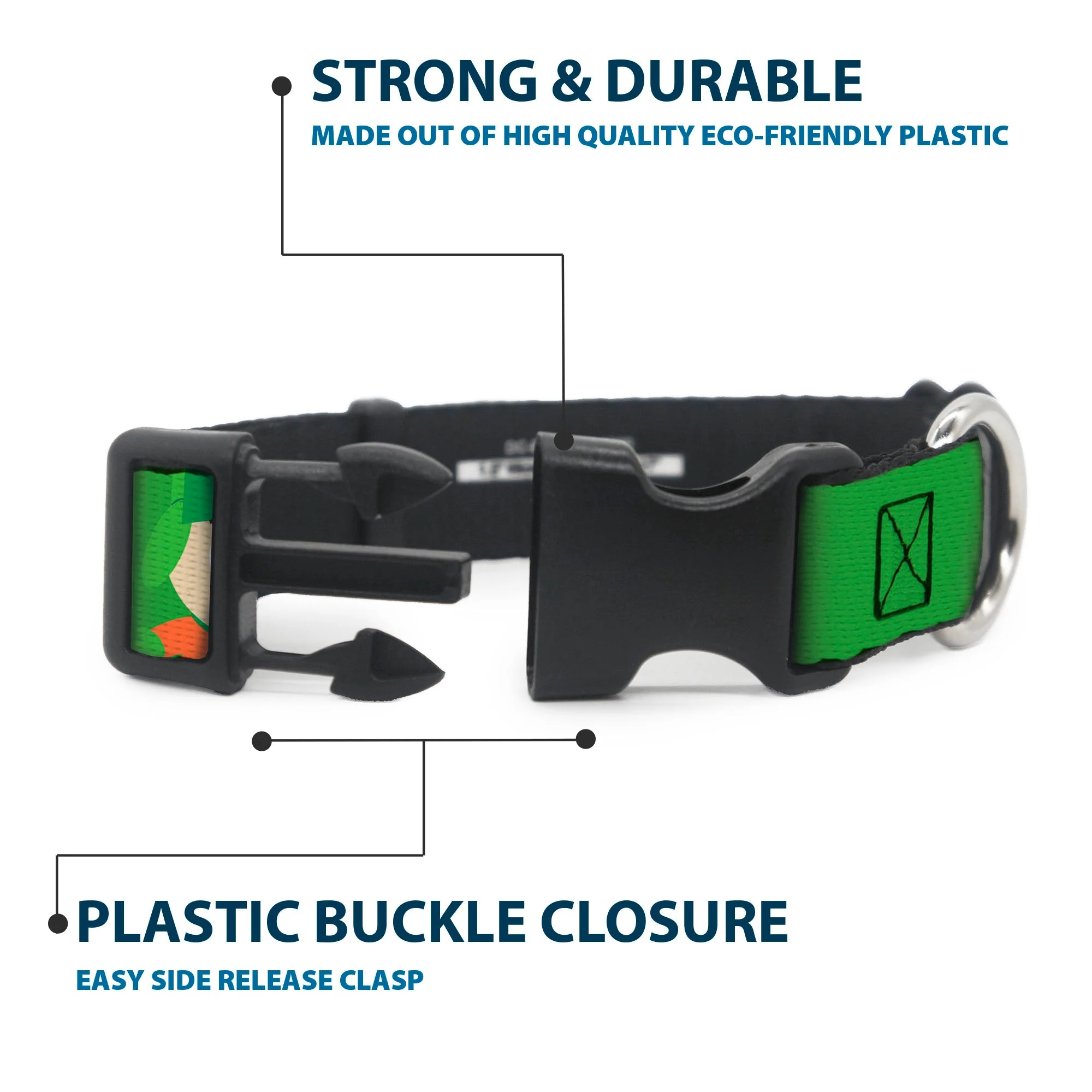 Plastic Clip Collar - South Park Kyle Expressions Greens - Image 4