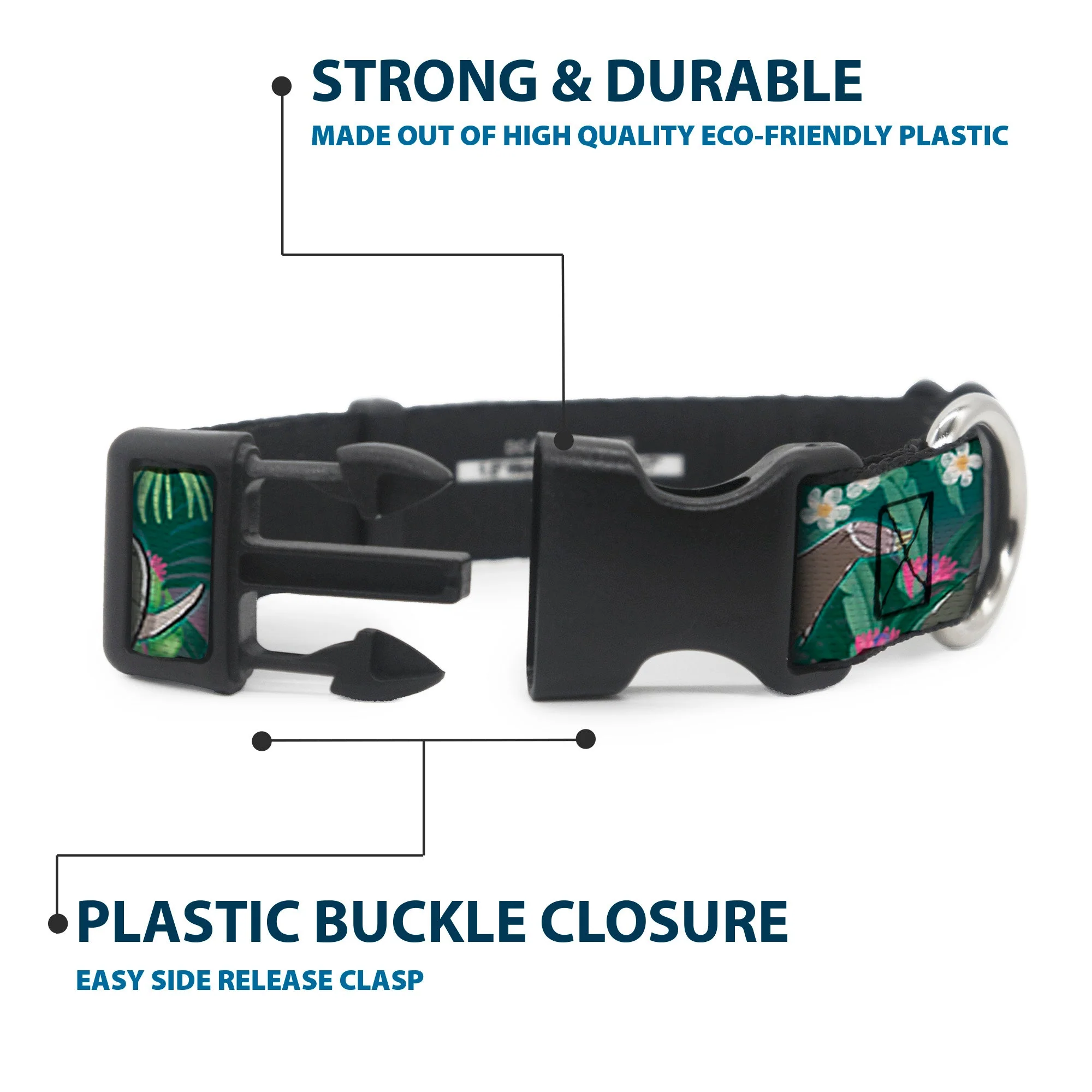Plastic Clip Collar - The Jungle Book 8-Character Group Greens - Image 4