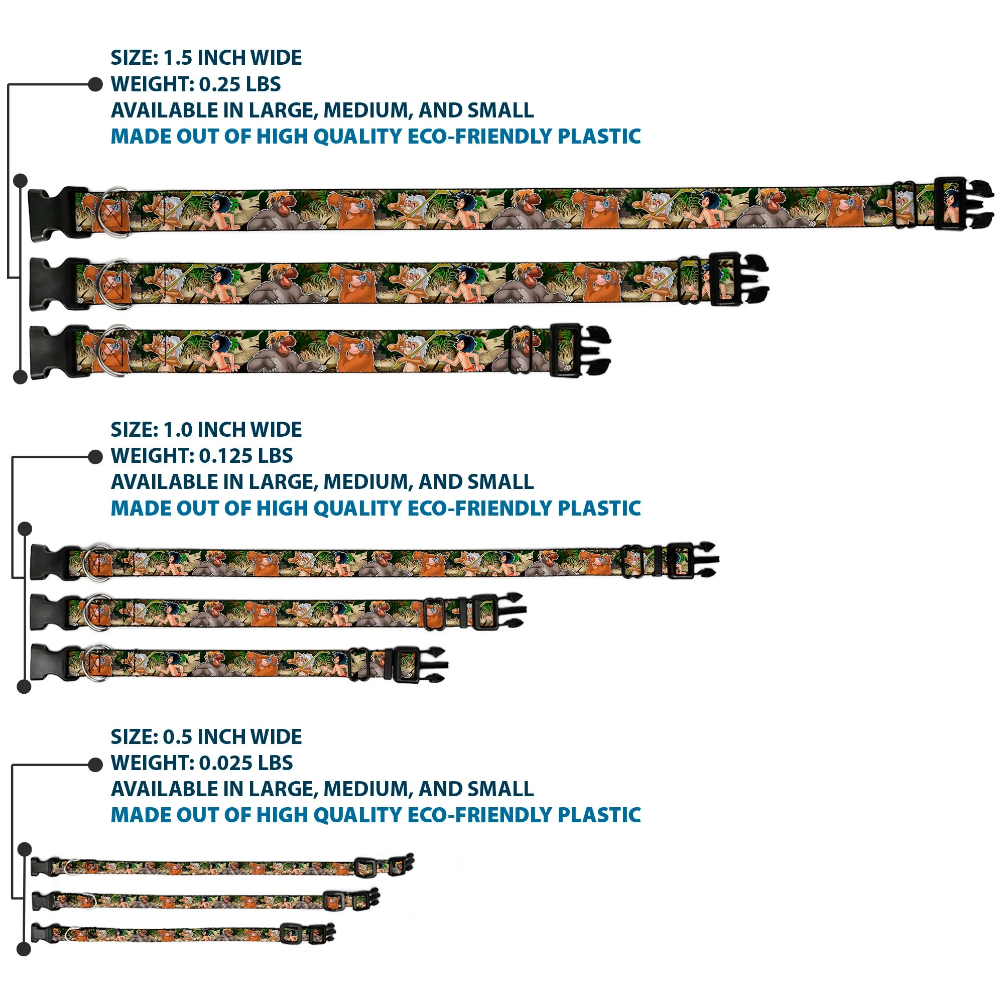 Plastic Clip Collar - The Jungle Book I Wanna Be Like You 4-Character Scene - Image 3