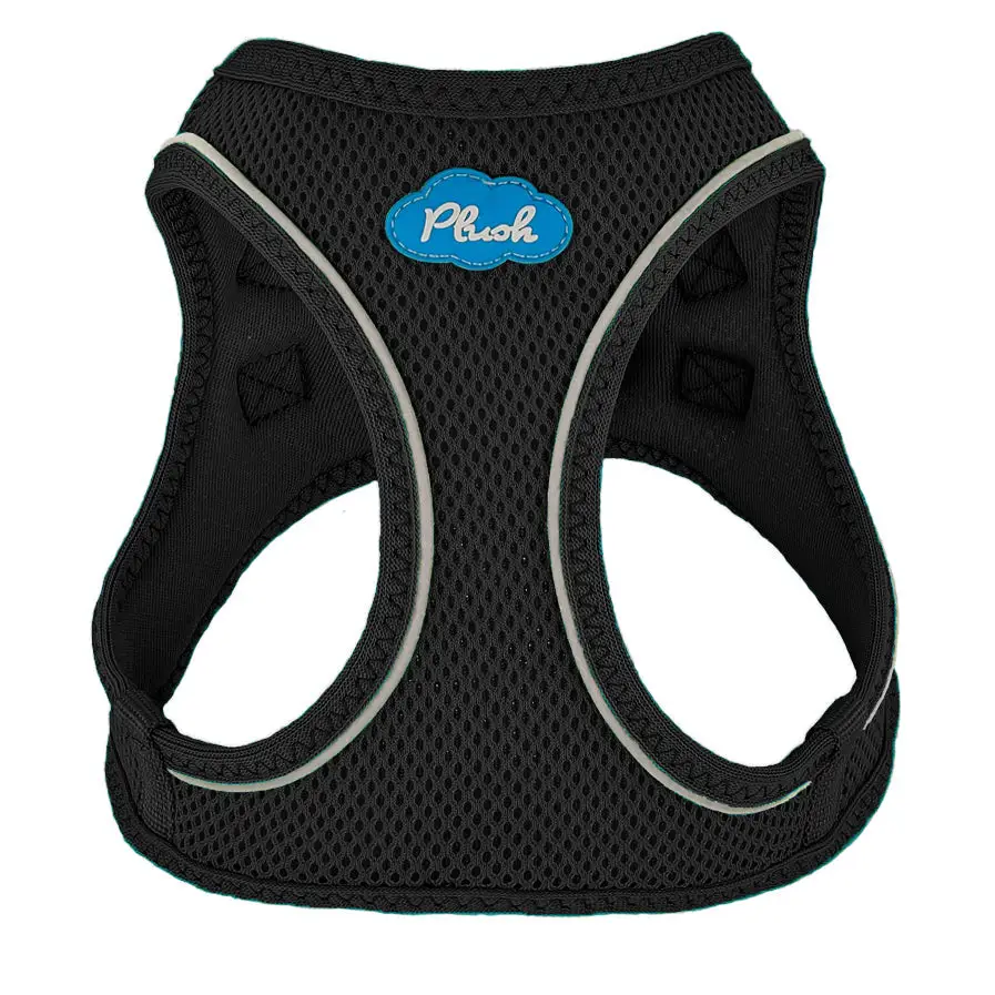 Step-In Dog Harness - Black Air Mesh
