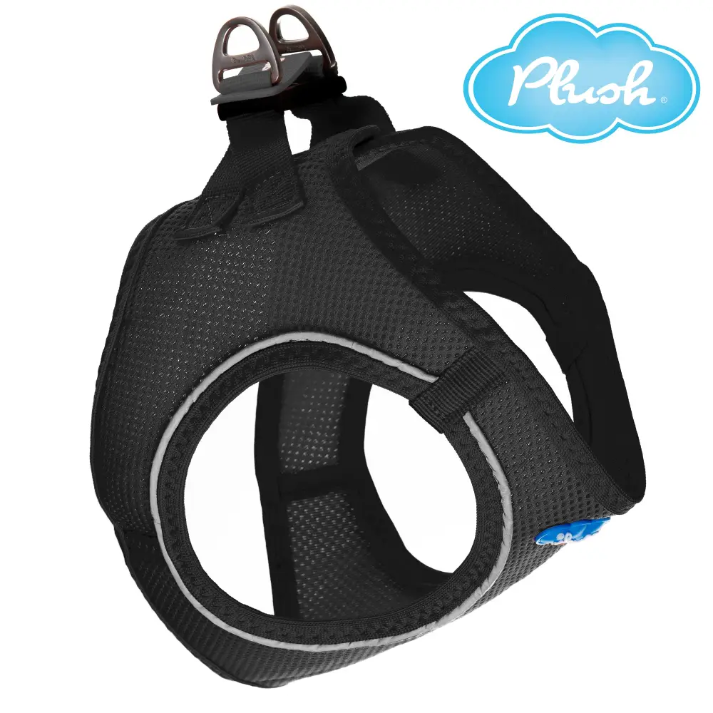 Step-In Dog Harness - Black Air Mesh - Image 2