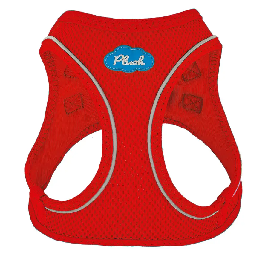 Step-In Dog Harness - Red Air Mesh