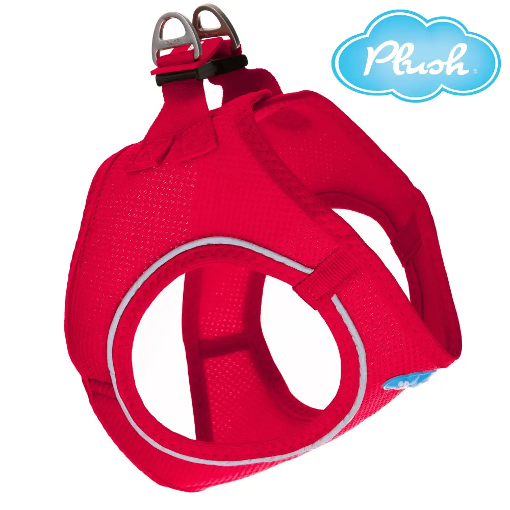 Step-In Dog Harness - Red Air Mesh - Image 2