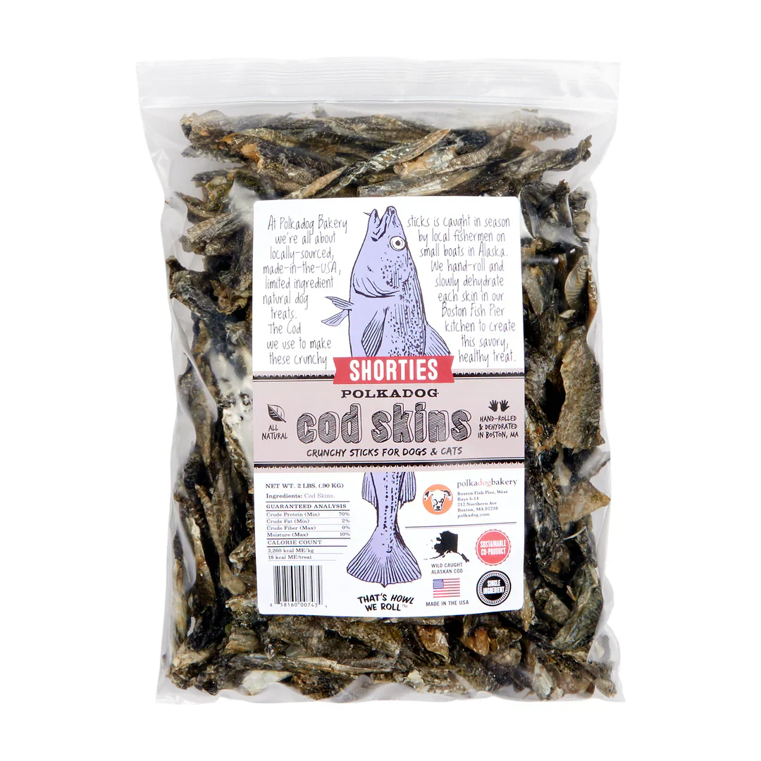 Polkadog Cod Skin Jerky Shorties (2oz) - Image 5