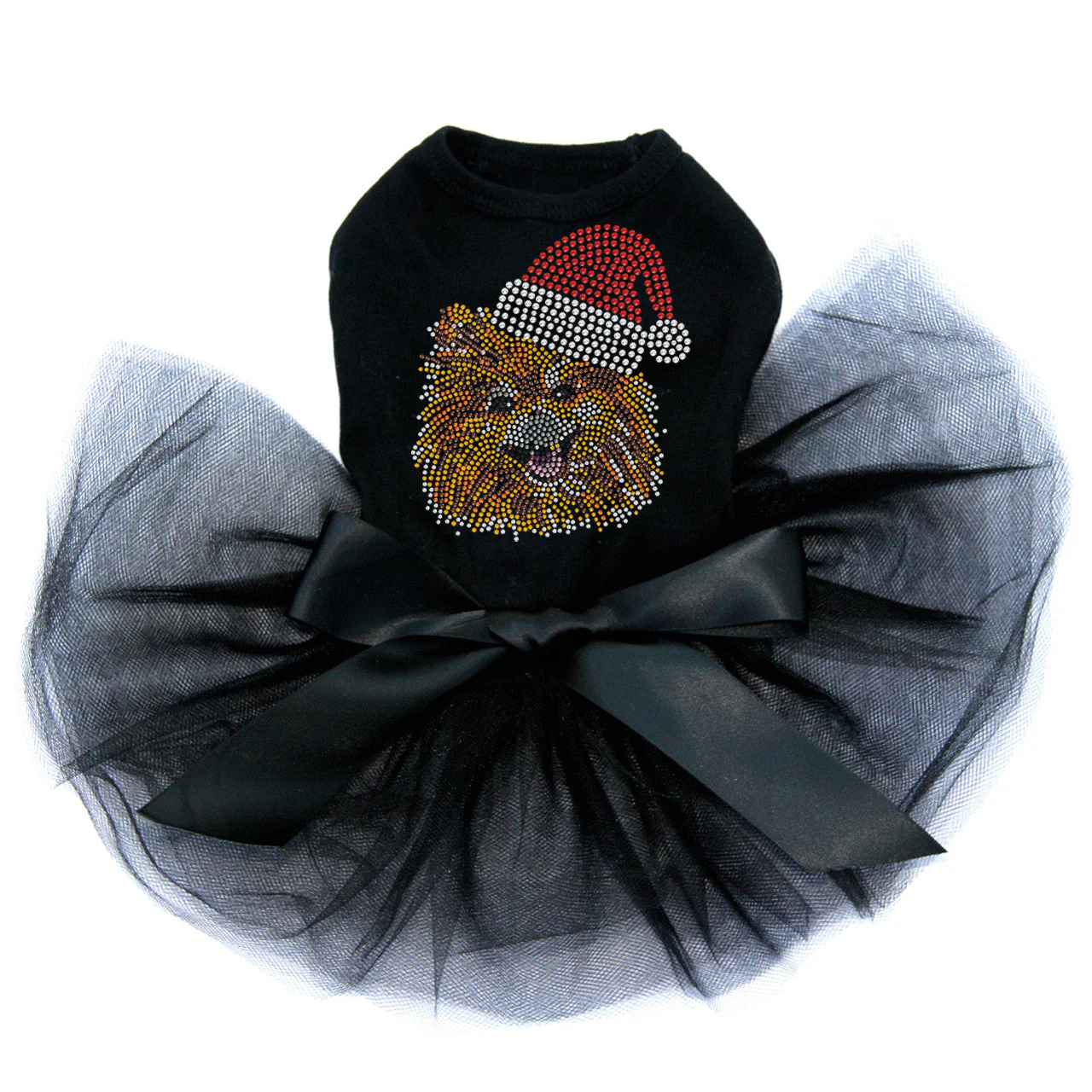 Pomeranian with Santa Hat - Custom Tutu - Image 4