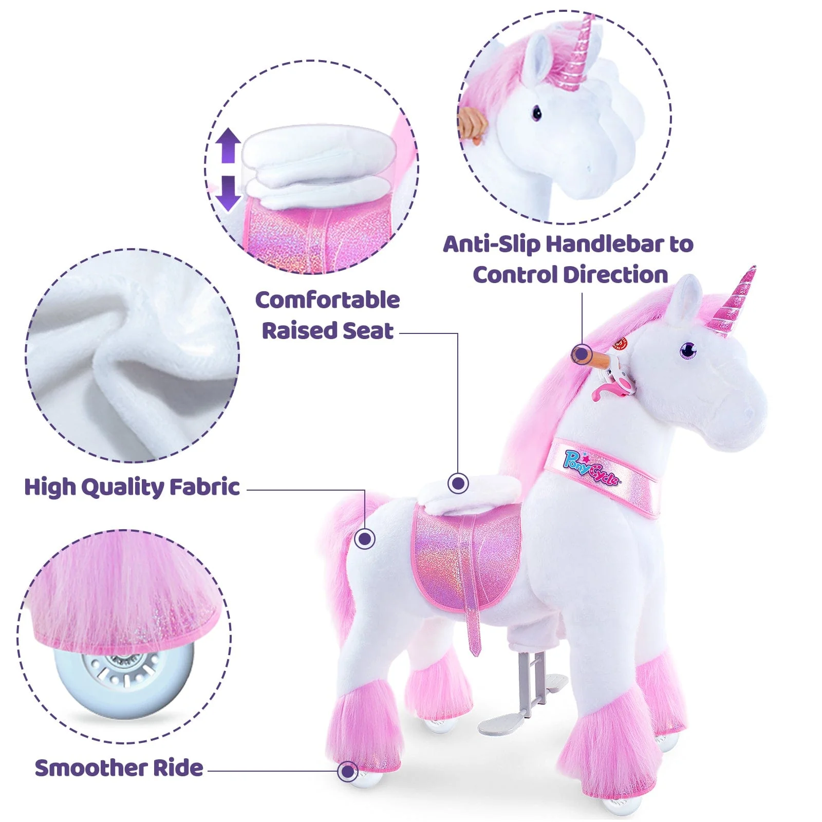 PonyCycle Large Pink Unicorn - Image 4