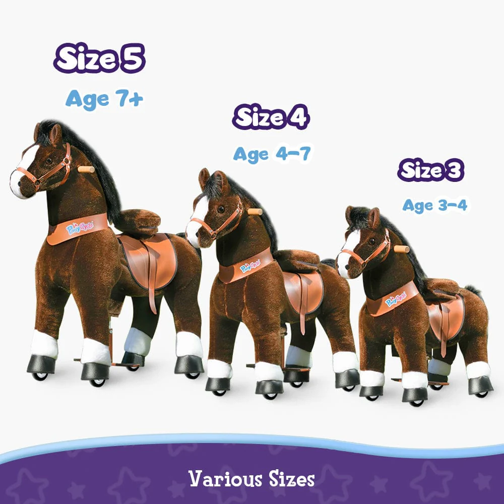 PonyCycle Large Ride On Horse - Chocolate - Image 6