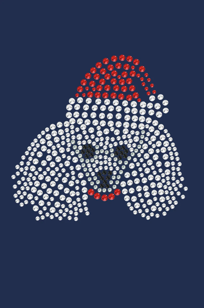 Poodle Face with Santa Hat - Bandana - Image 10