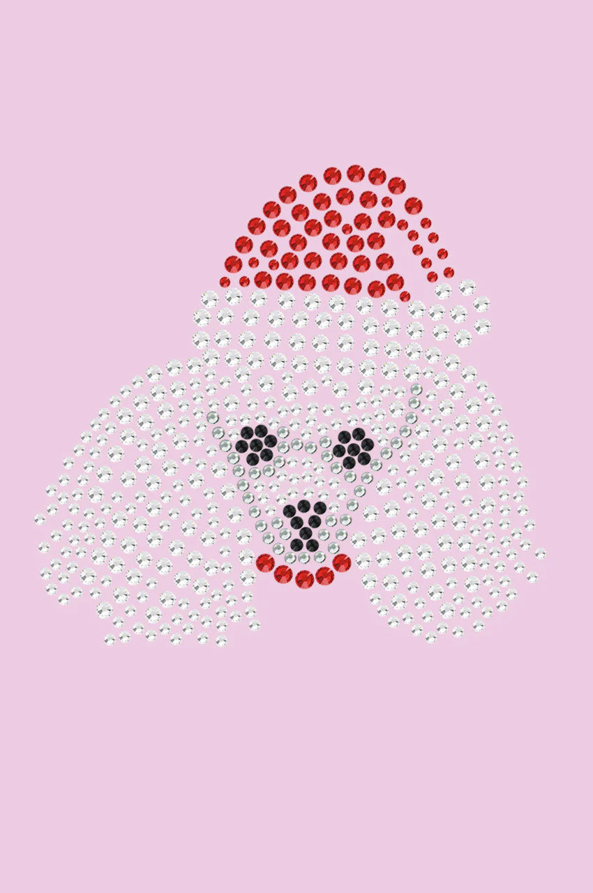 Poodle Face with Santa Hat - Bandana - Image 8