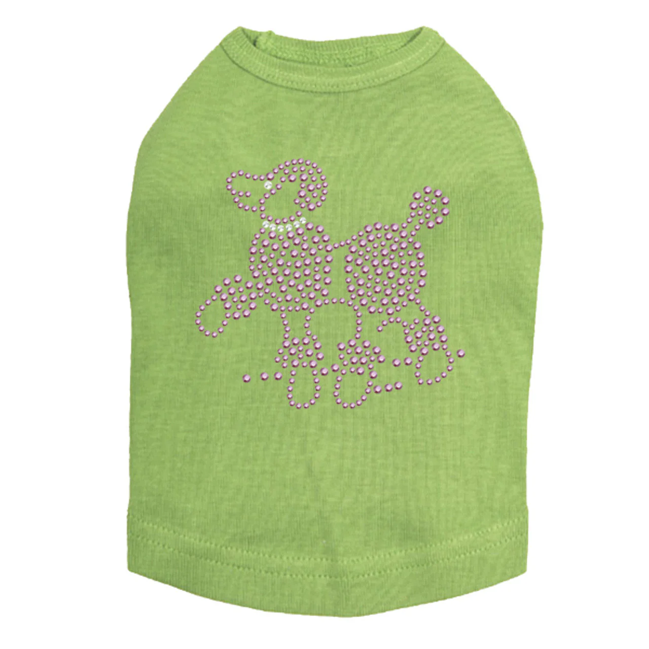 Poodle (Pink Rhinestuds) - Dog Tank - Image 10