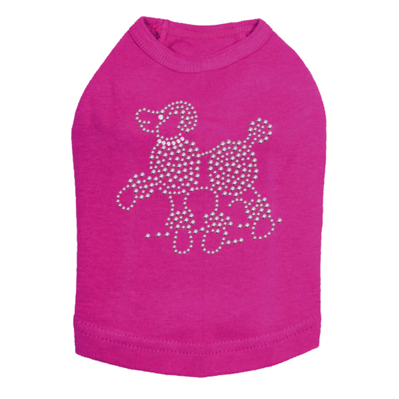 Poodle (Pink Rhinestuds) - Dog Tank - Image 11