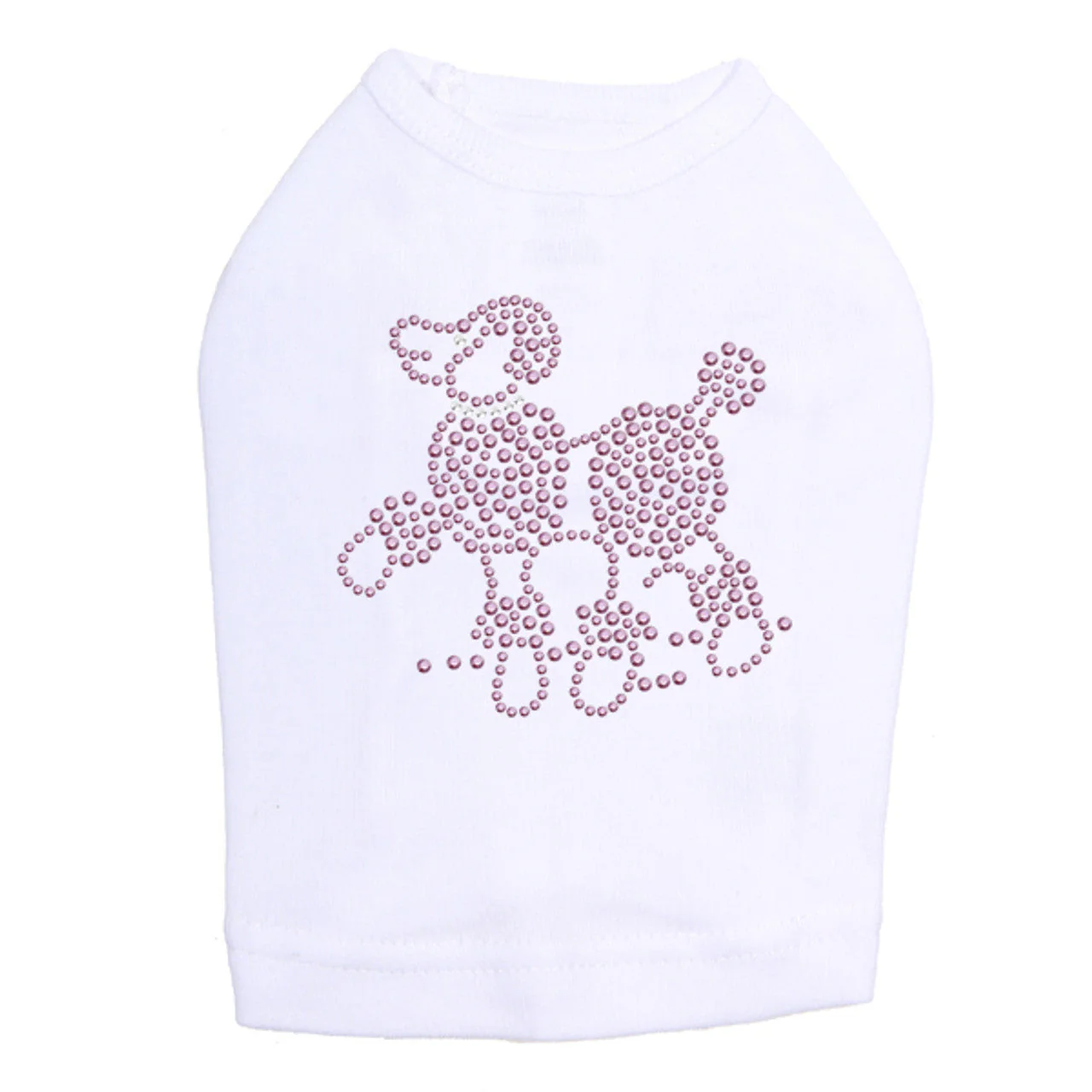 Poodle (Pink Rhinestuds) - Dog Tank - Image 5