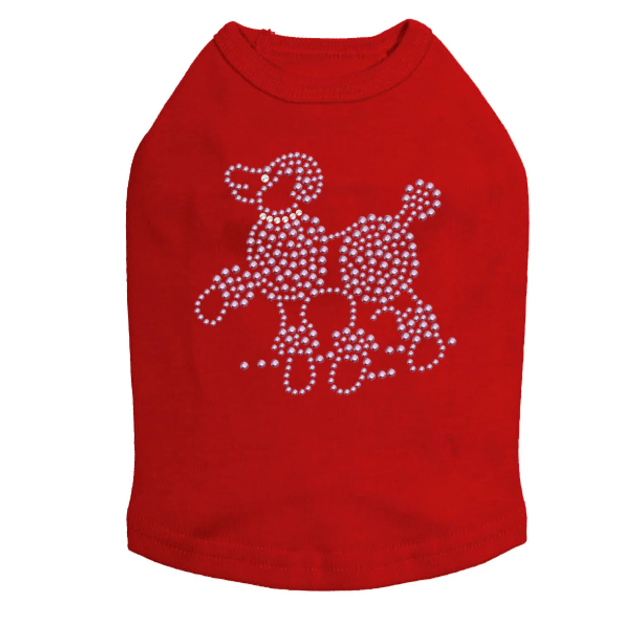 Poodle (Pink Rhinestuds) - Dog Tank - Image 6