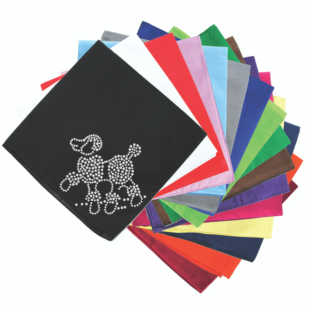 Poodle (Rhinestones) - bandana - Image 2