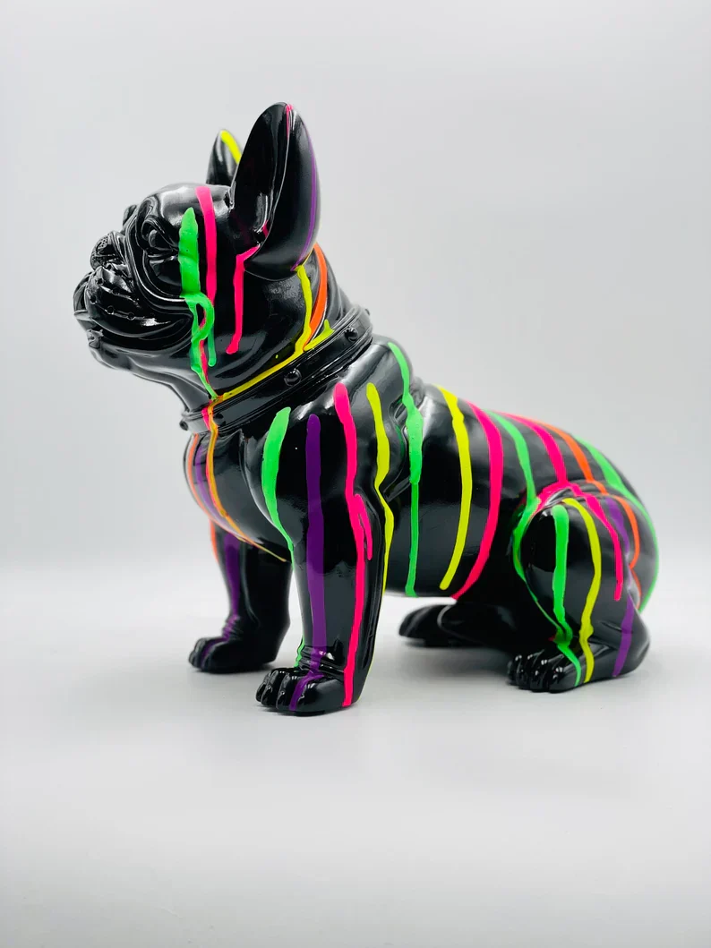 Pop Art French Bulldog Statue - Image 3