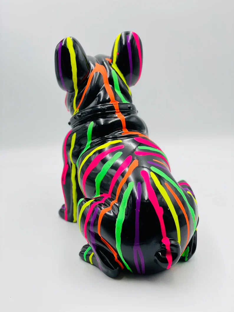 Pop Art French Bulldog Statue - Image 5