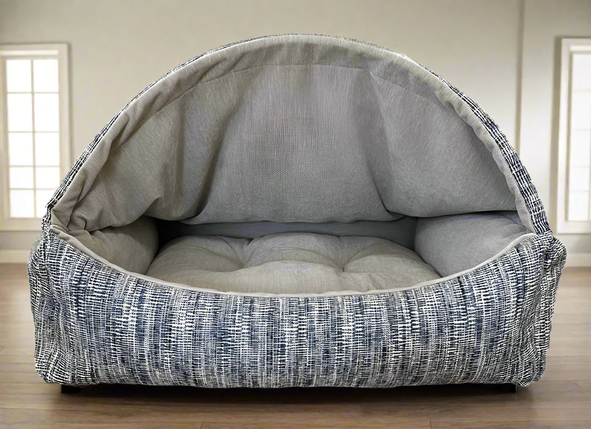 Cloud-Faux Fur Canopy Bed - Image 17