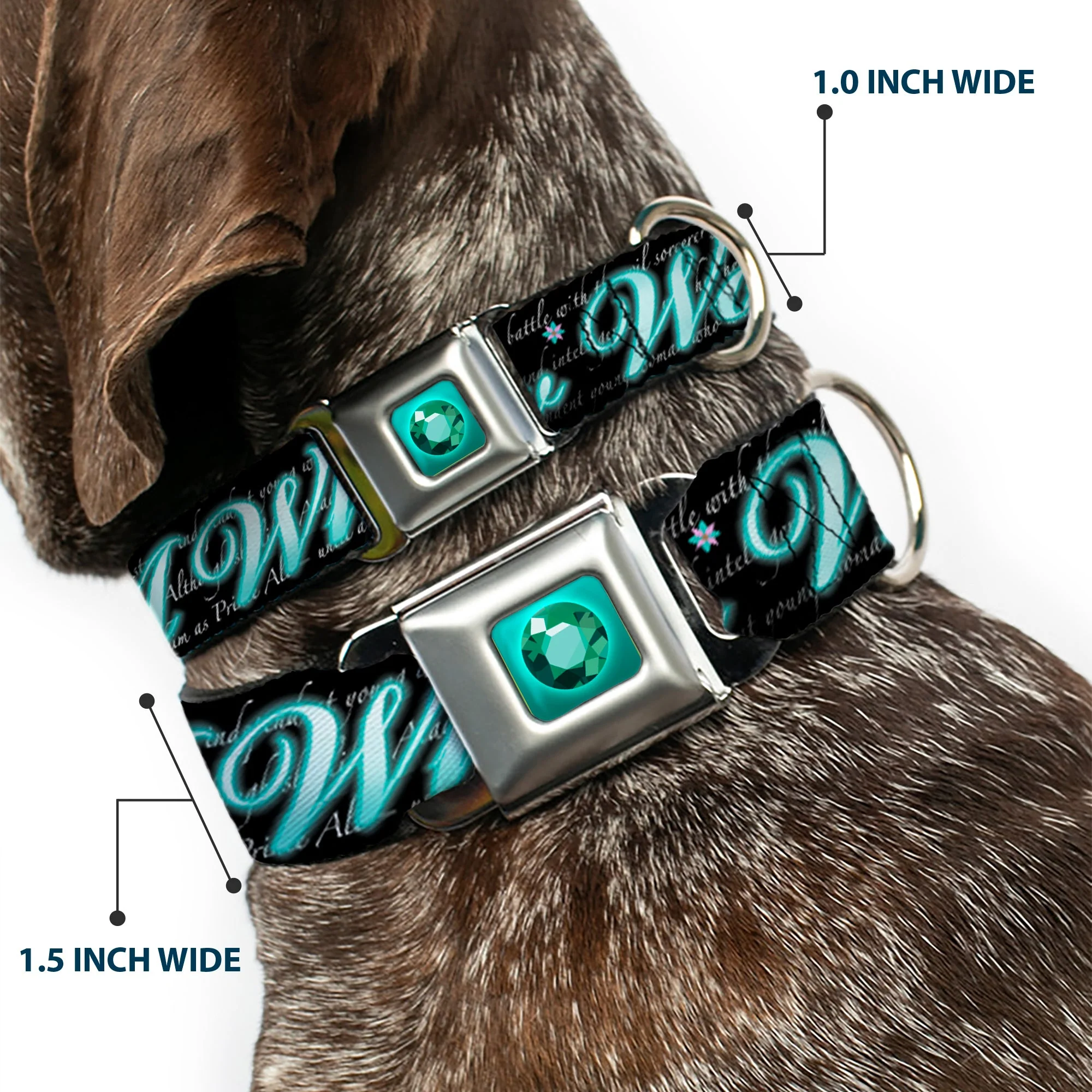 Princess Gem Full Color Turquoise Seatbelt Buckle Collar - Aladdin A WHOLE NEW WORLD/Story Script - Image 2