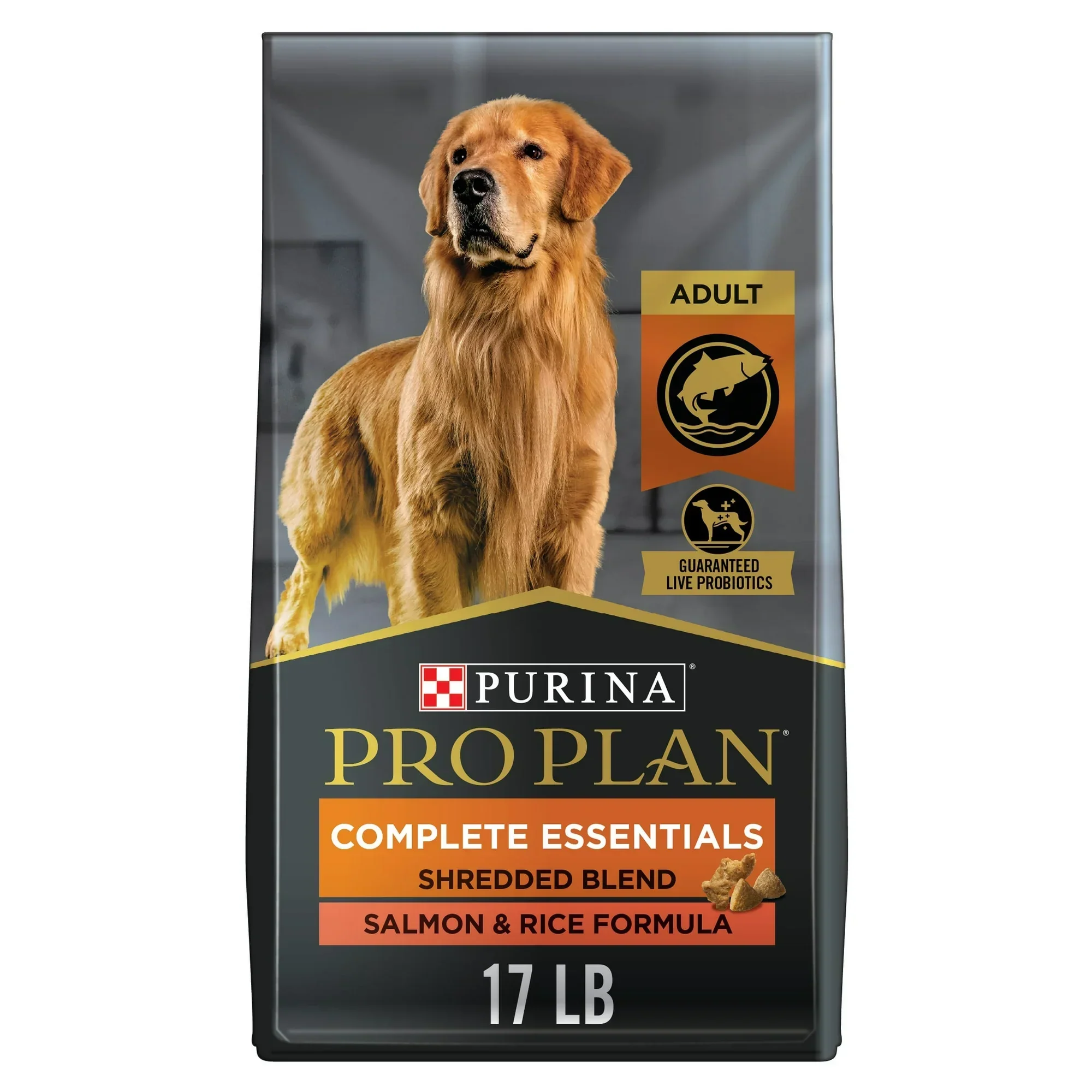 Pro Plan Adult Complete Essentials Shredded Blend Salmon & Rice Dry Dog Food - Image 3