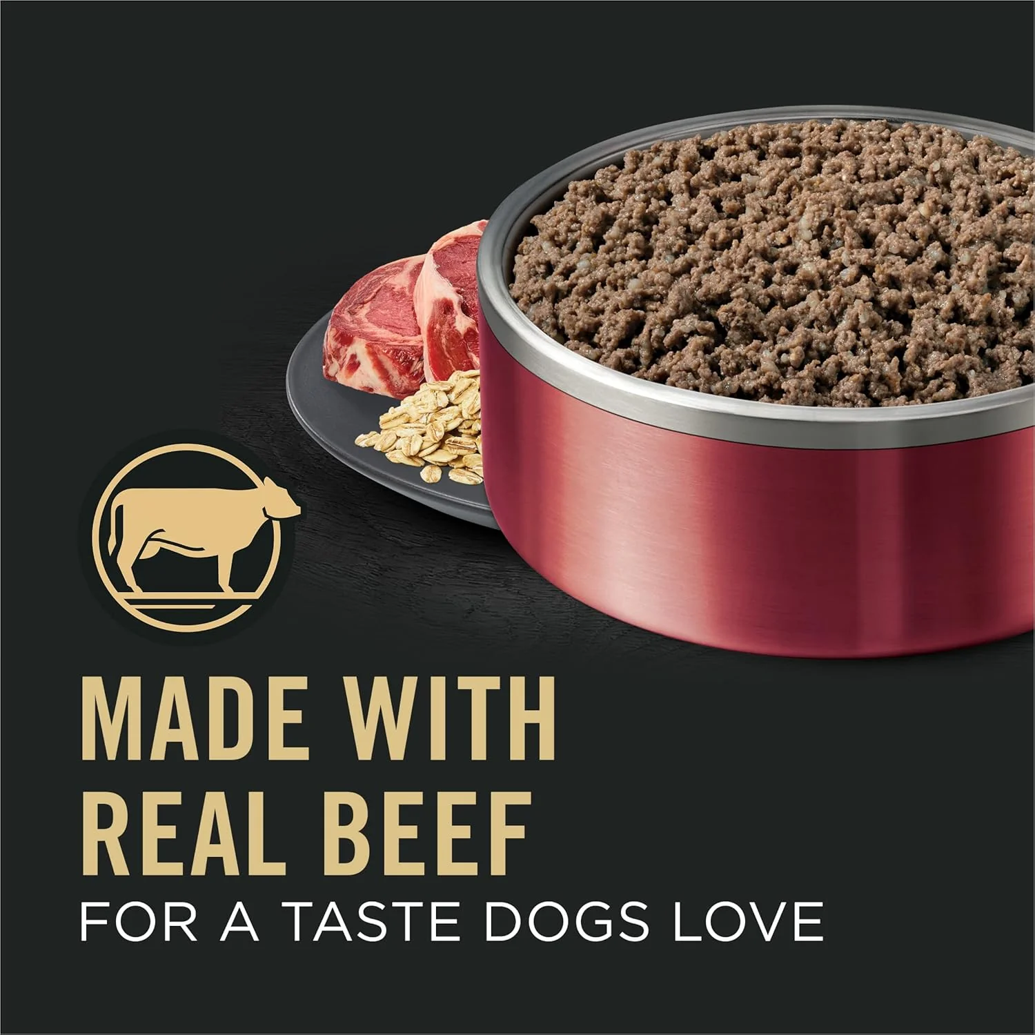 Pro Plan Sensitive Skin & Stomach Wet Dog Food Classic Beef & Oat Meal Entrée (13oz) - Image 2