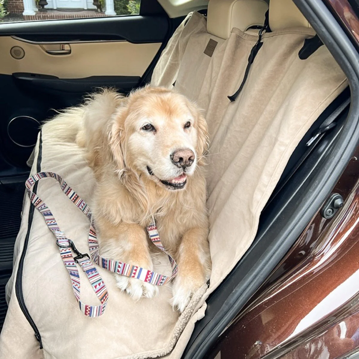 Protective Microfiber Car Bench Seat Cover - Image 2