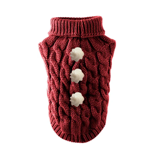 Bark 5th Ave., LLC Premium Dog Sweater - Beige/S - Image 6