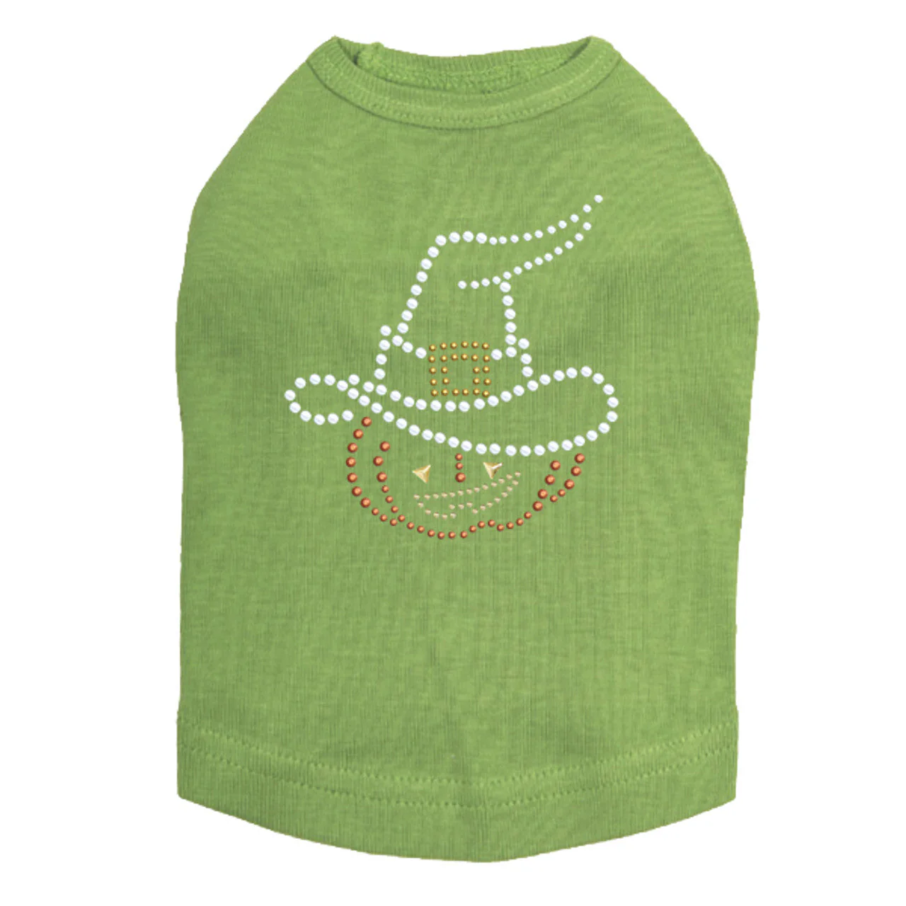 Pumpkin with Witch Hat - Dog Tank - Image 14