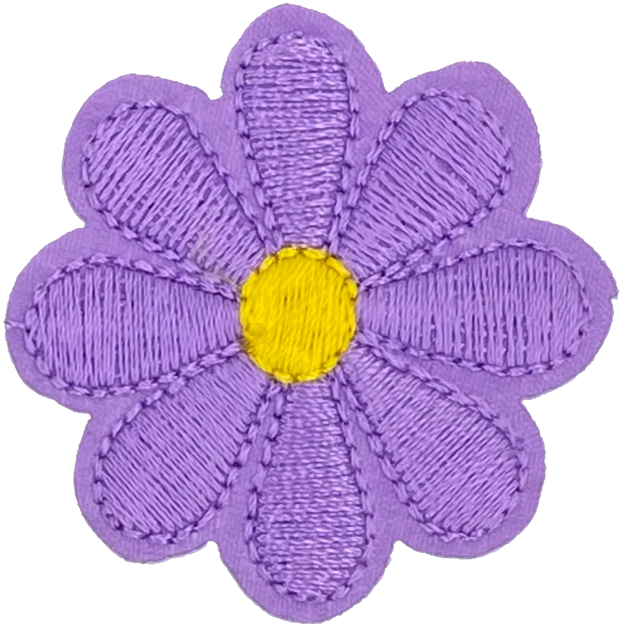 Purple Daisy 8 Petal Flower - Patch