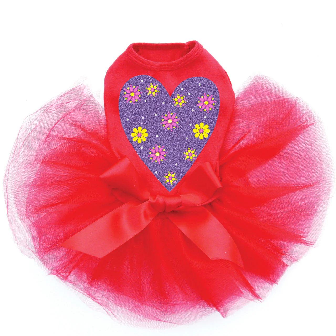 Purple Glitter Heart - Custom Tutu - Image 2