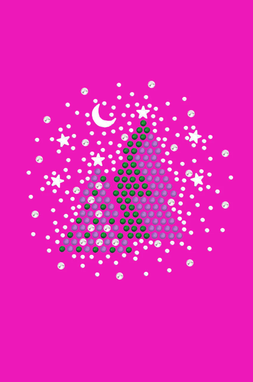 Purple & Green Christmas Trees with Austrian crystal Snowflakes - Bandana - Image 17