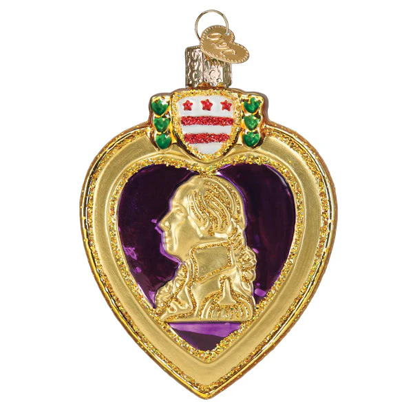 Purple Heart Ornament - Image 3