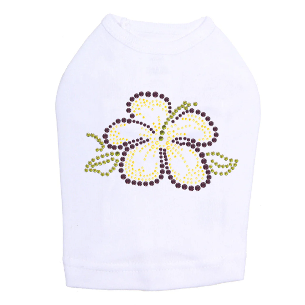 Purple & Yellow Hibiscus - Dog Tank - Image 11