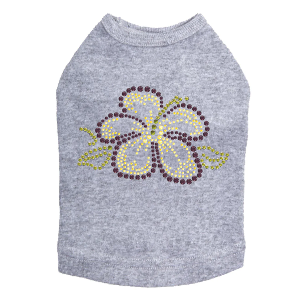 Purple & Yellow Hibiscus - Dog Tank - Image 12