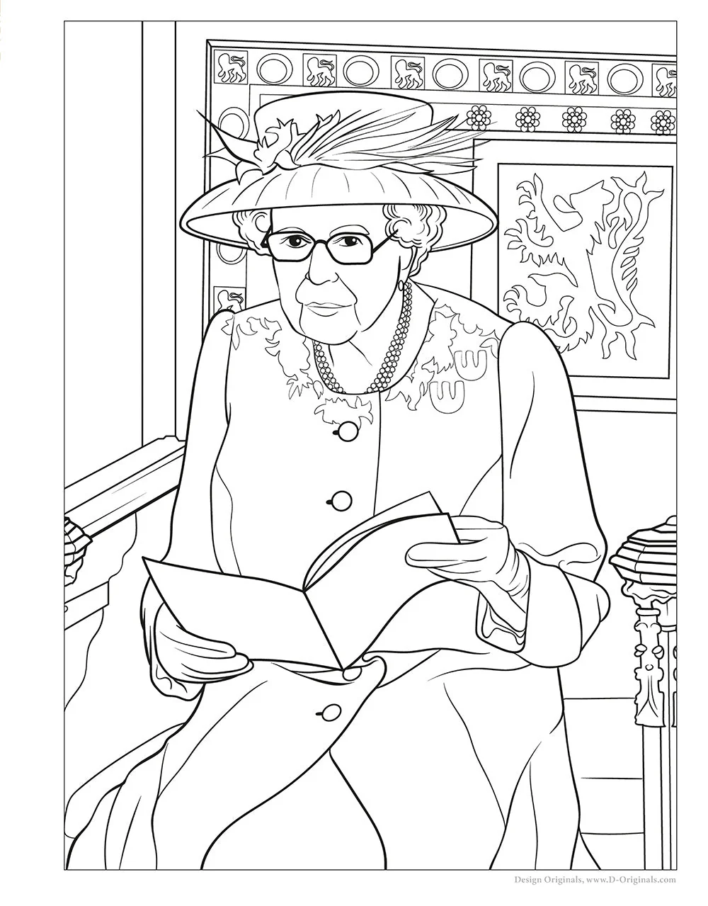 Queen Elizabeth II Royal Coloring Book - Image 3