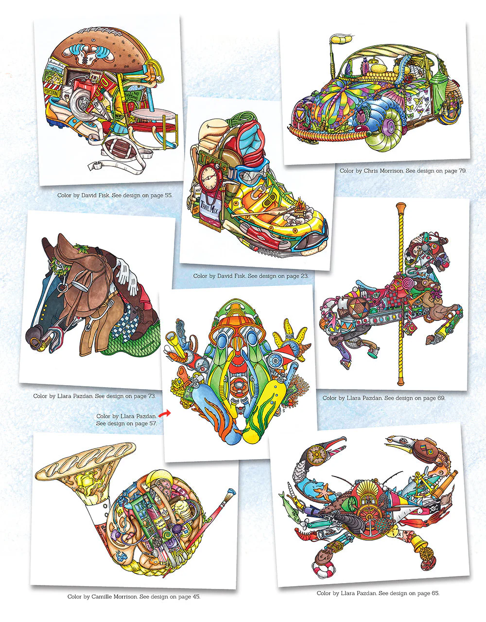 Quirky Collages to Color - Image 6