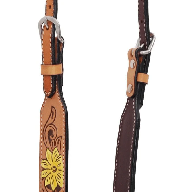 Rafter T Thunderbird Single Ear Headstall, Full, Lt Oil - Image 3