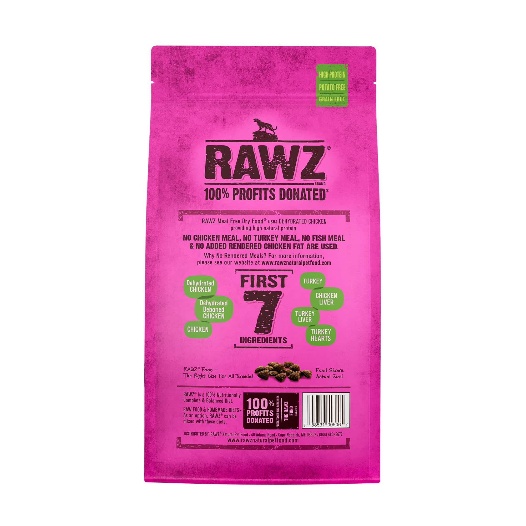 Rawz Dehydrated Chicken, Turkey & Chicken Cat Food Recipe Dry Cat Food - Image 2