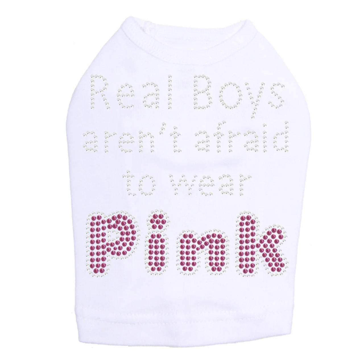 Real Boys Aren't Afraid to Wear Pink - Dog Tank - Image 10