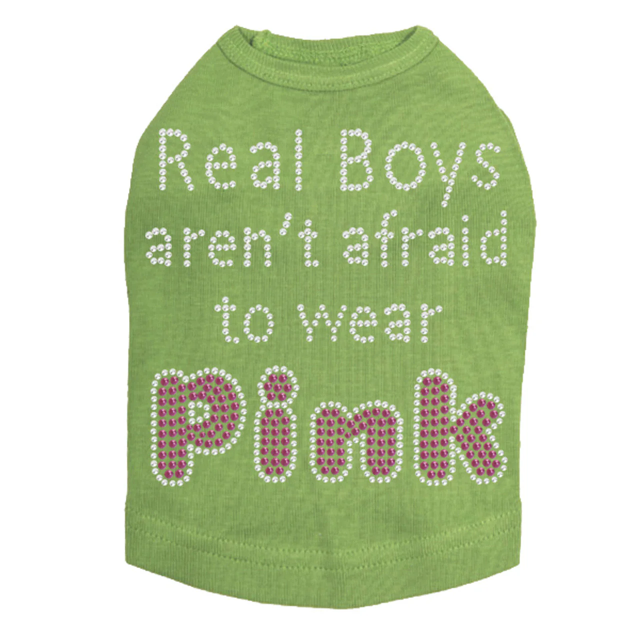 Real Boys Aren't Afraid to Wear Pink - Dog Tank - Image 15