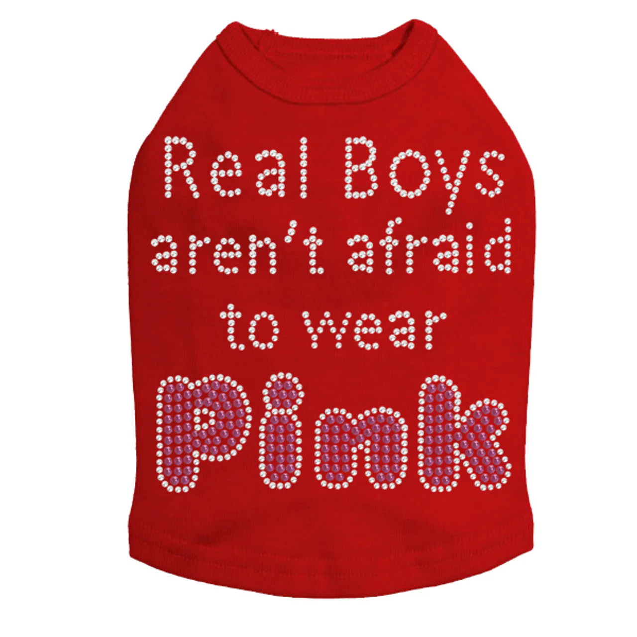 Real Boys Aren't Afraid to Wear Pink - Dog Tank - Image 9