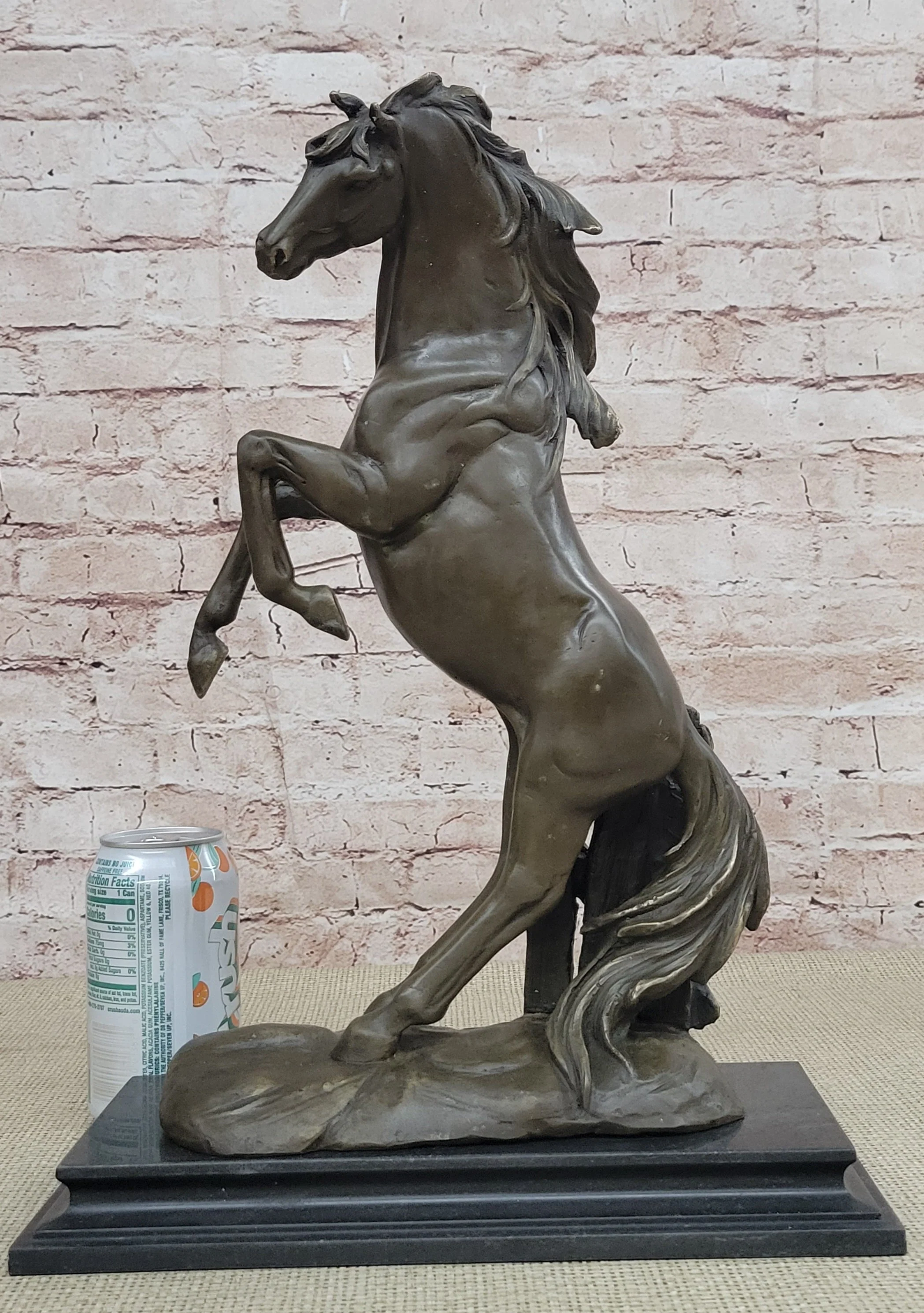 Rearing Stallion Horse Bronze Sculpture Statue Equestrian Horses Decor Signed Original Art - Image 2