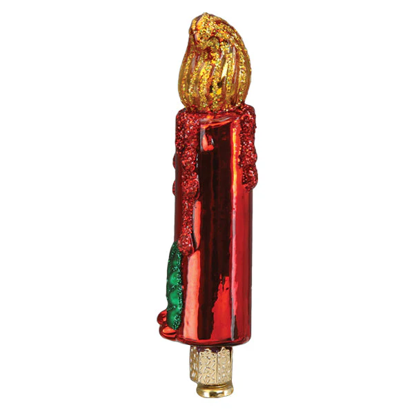 Red Clip-on Candle Ornament - Image 5