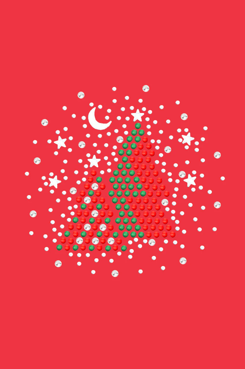 Red & Green Christmas Trees with Austrian crystal Snowflakes - Bandana - Image 14